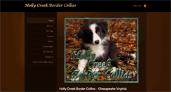 Desktop Screenshot of hollycreekbordercollies.com